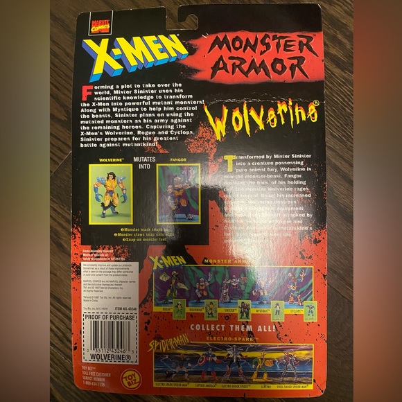 Set of Two 1997 X-Men Monster Armor Action Figurines - Picture 3 of 5